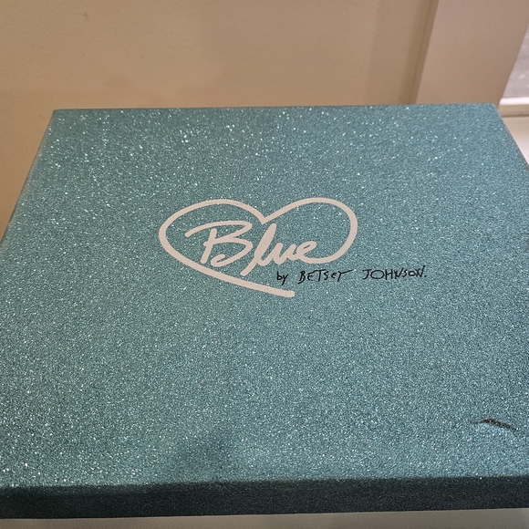 Blue by Betsey Johnson Satin Crystal Tie Sandal - Picture 6 of 8